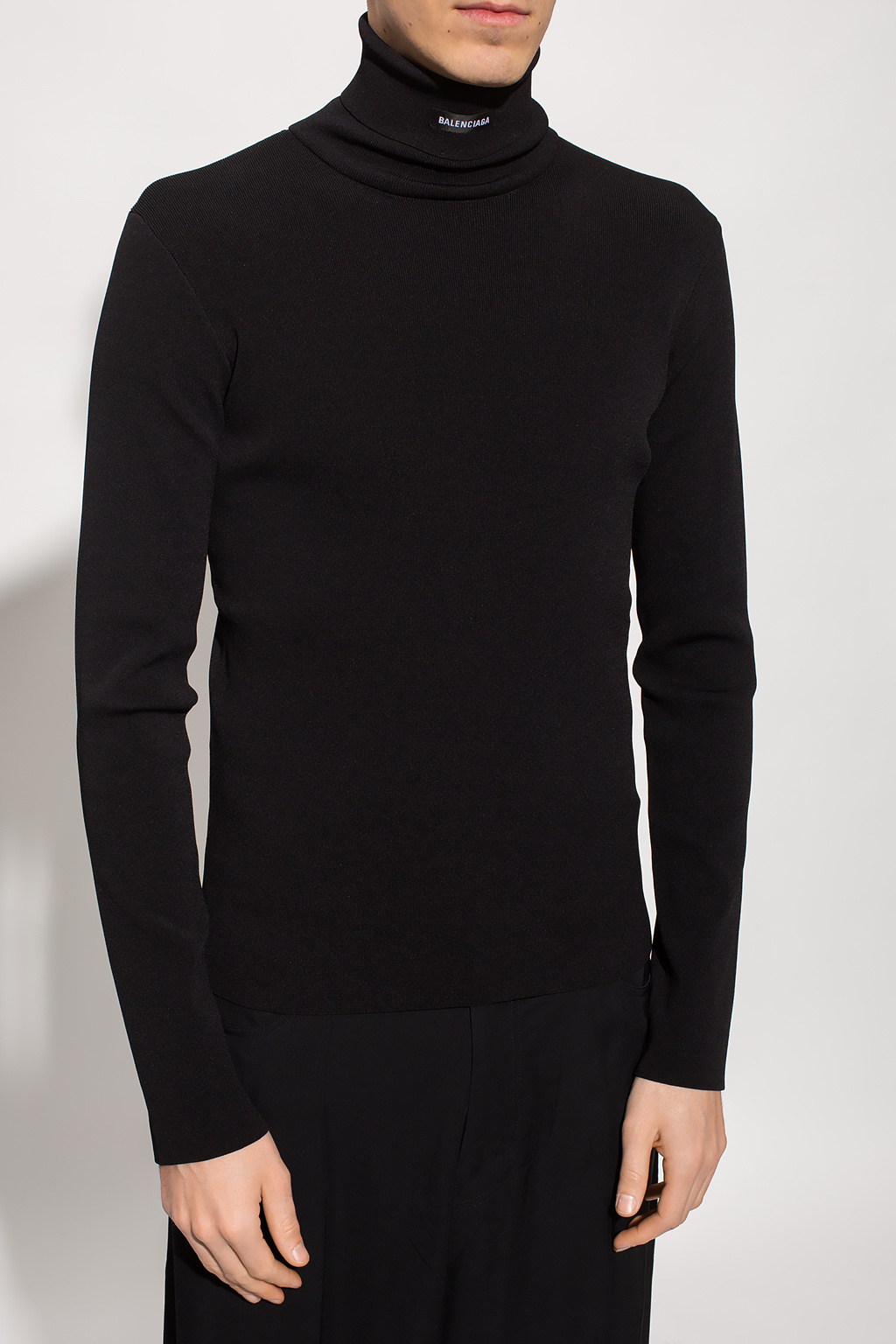 Balenciaga Turtleneck sweater with logo | Men's Clothing